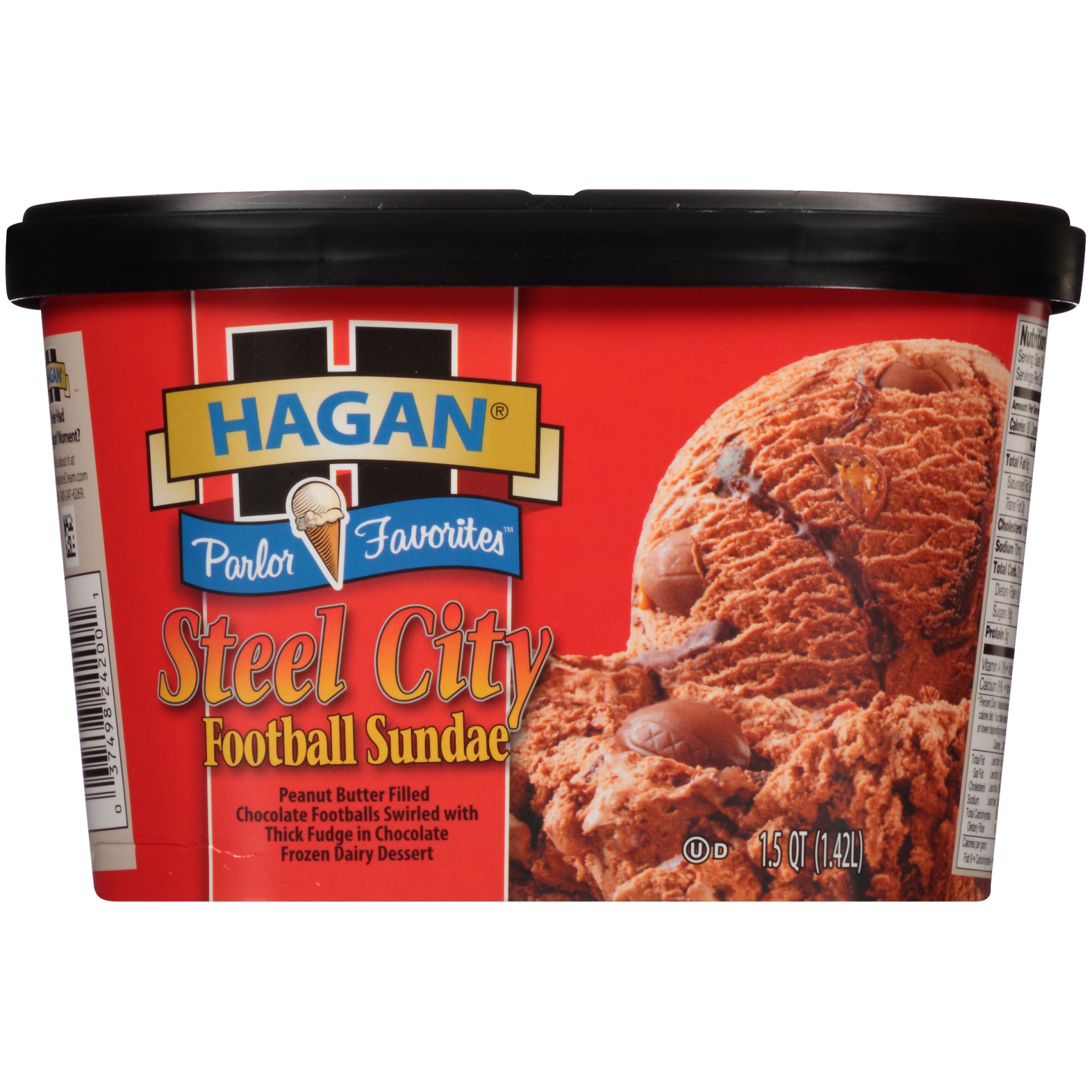 slide 4 of 7, Hagan Steel City Football Sundae Frozen Dairy Dessert, 1.5 qt