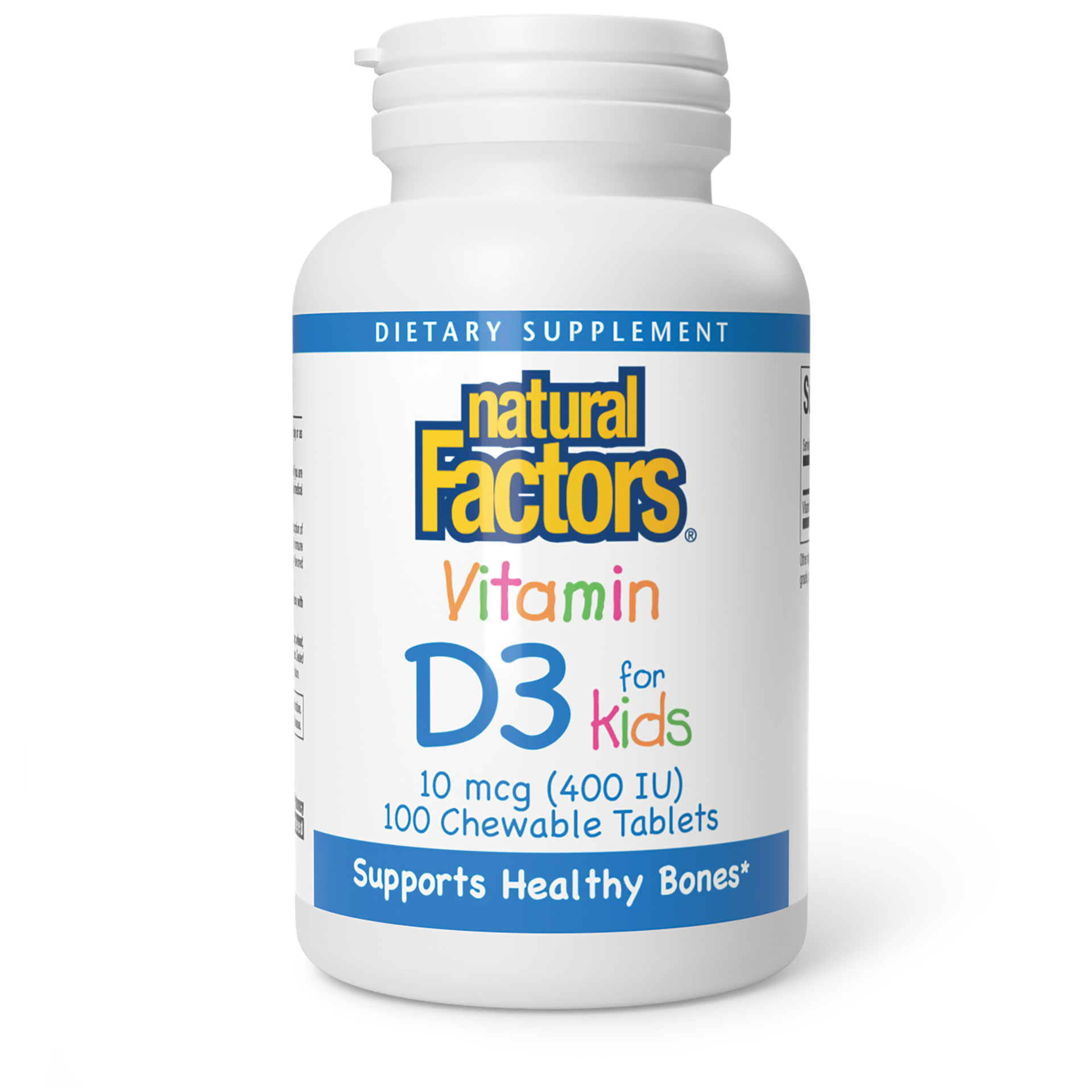 slide 1 of 2, Natural Factors Vitamin D3 for Kids, 45 g