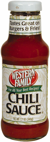 slide 1 of 1, Western Family Chili Sauce, 12 oz