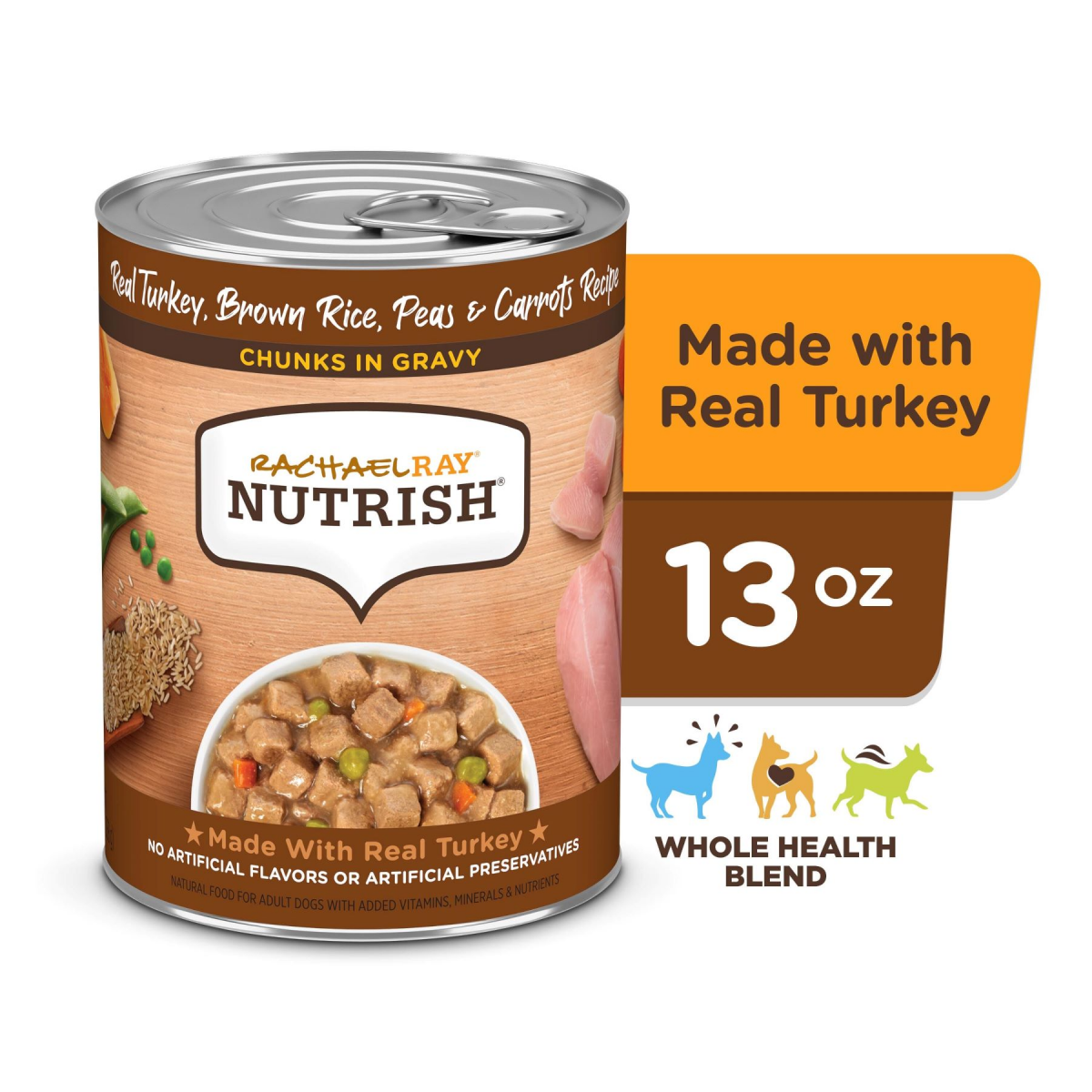 slide 1 of 21, 1/13Oz Rrntsh Trky Brwn Rc Ps Crt Chnk Grvy Wdf, 13 oz