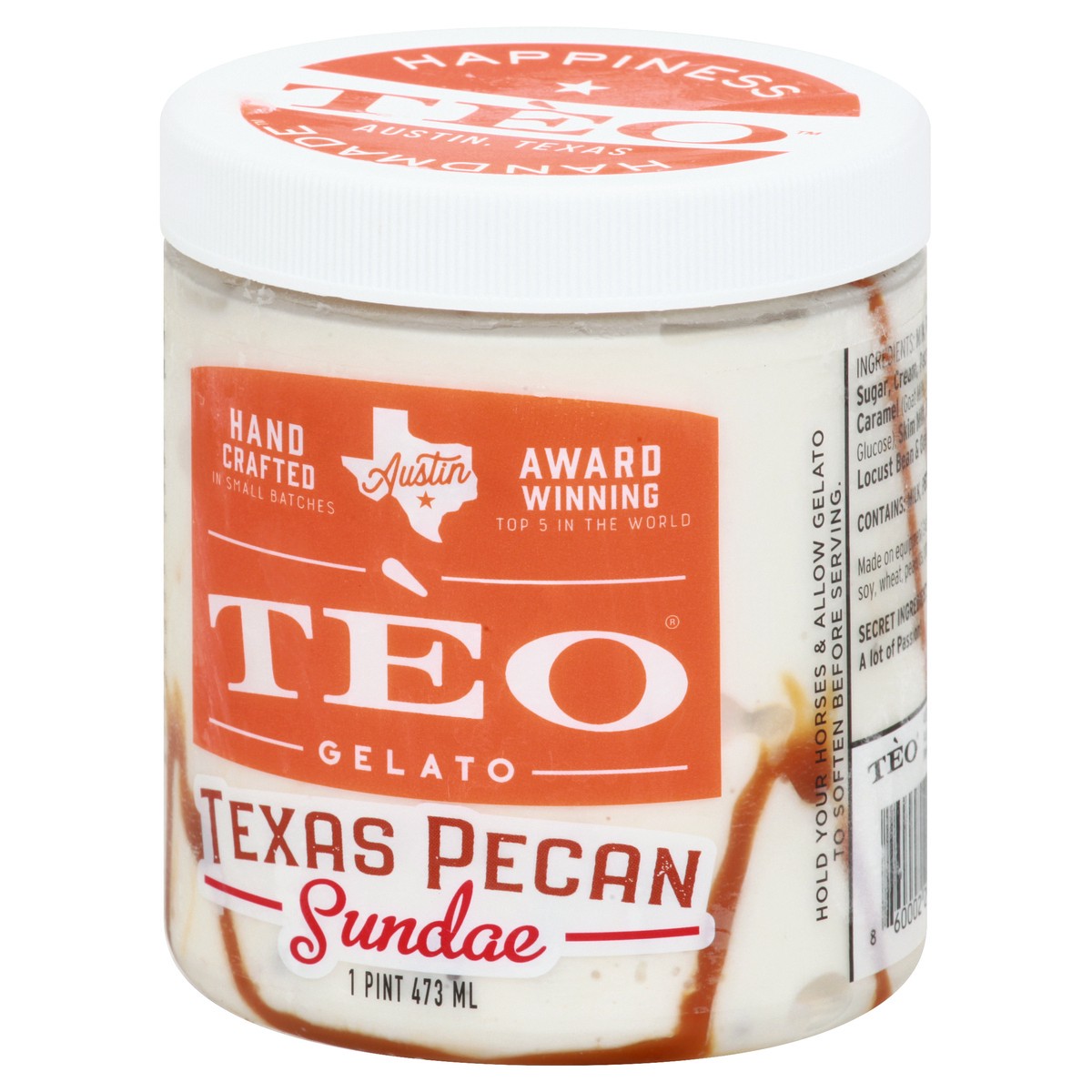 slide 5 of 10, Téo Gelato Gelato, Texas Pecan Sundae, 1 pint