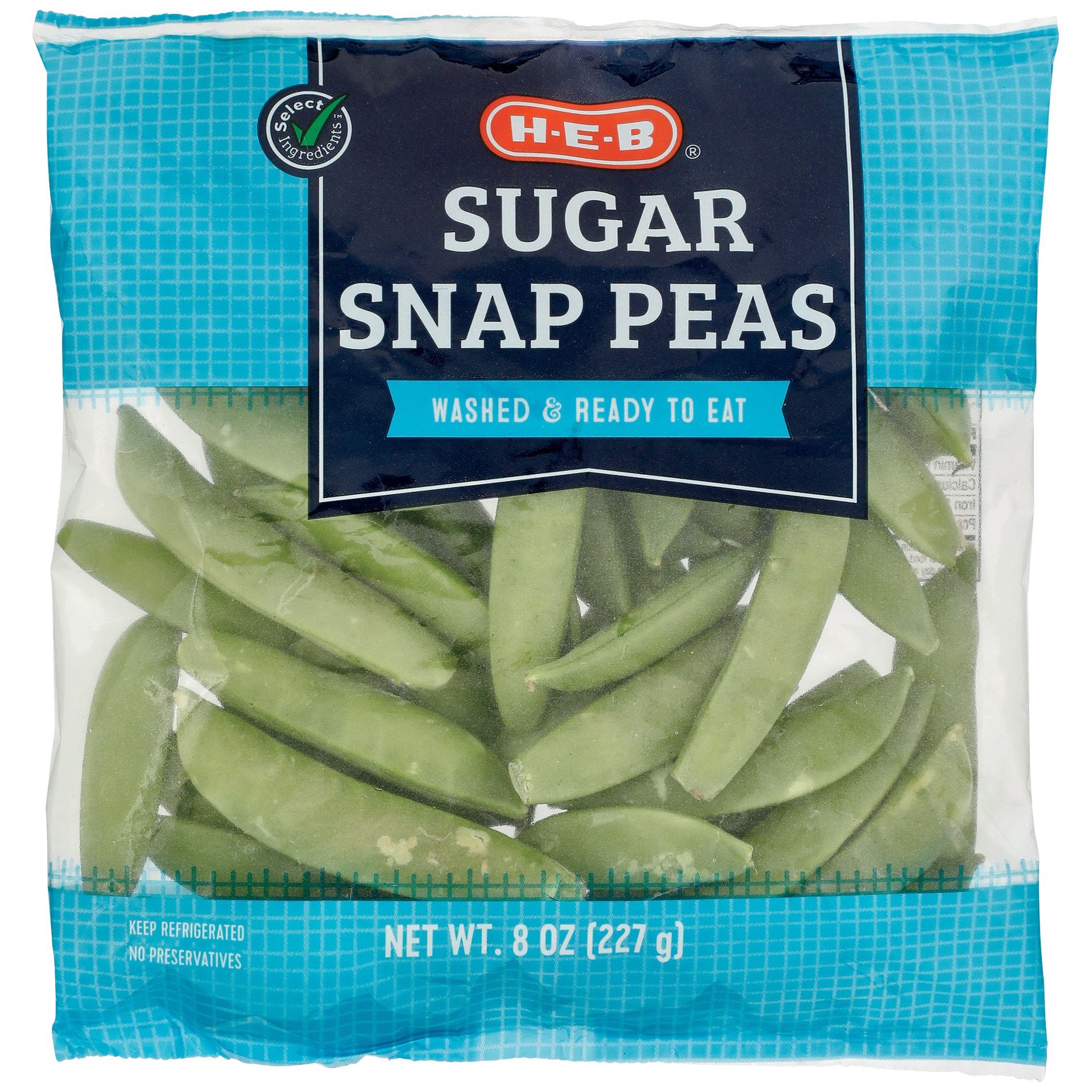 slide 1 of 1, H-E-B Sugar Snap Peas, 8 oz