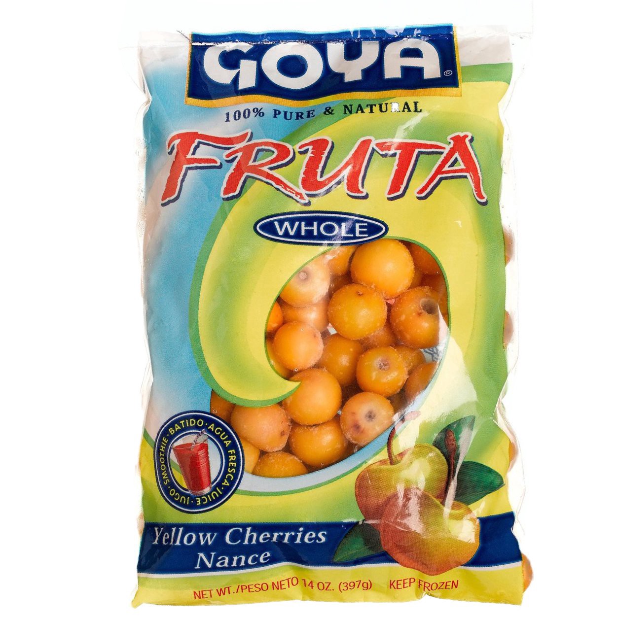 slide 1 of 1, Goya Fruta Whole Nance, 14 oz