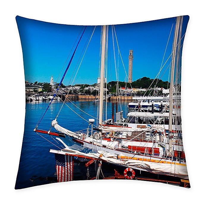 slide 1 of 1, Destination Summer Provincetown Indoor/Outdoor Square Throw Pillow, 1 ct