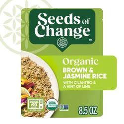 Seeds of Change Organic Brown Jasmine Rice with Cilantro & a Hint of Lime Pouch