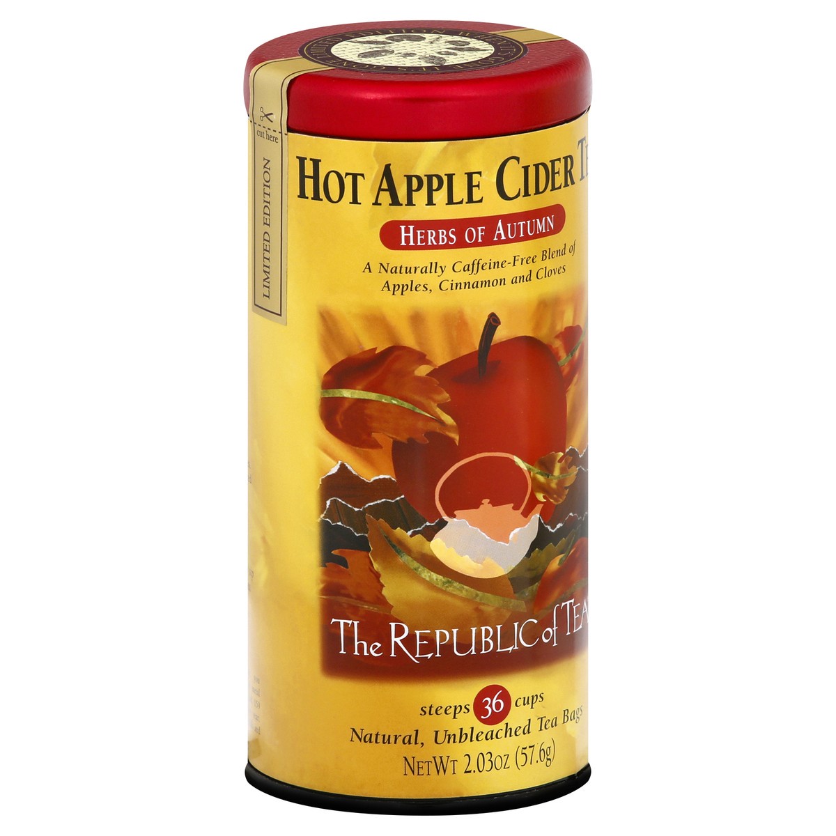 slide 2 of 12, REPUBLIC OF TEA Hot Apple Cider Tea - 36 ct, 36 ct