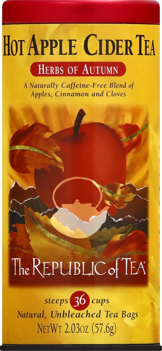 slide 1 of 12, REPUBLIC OF TEA Hot Apple Cider Tea - 36 ct, 36 ct