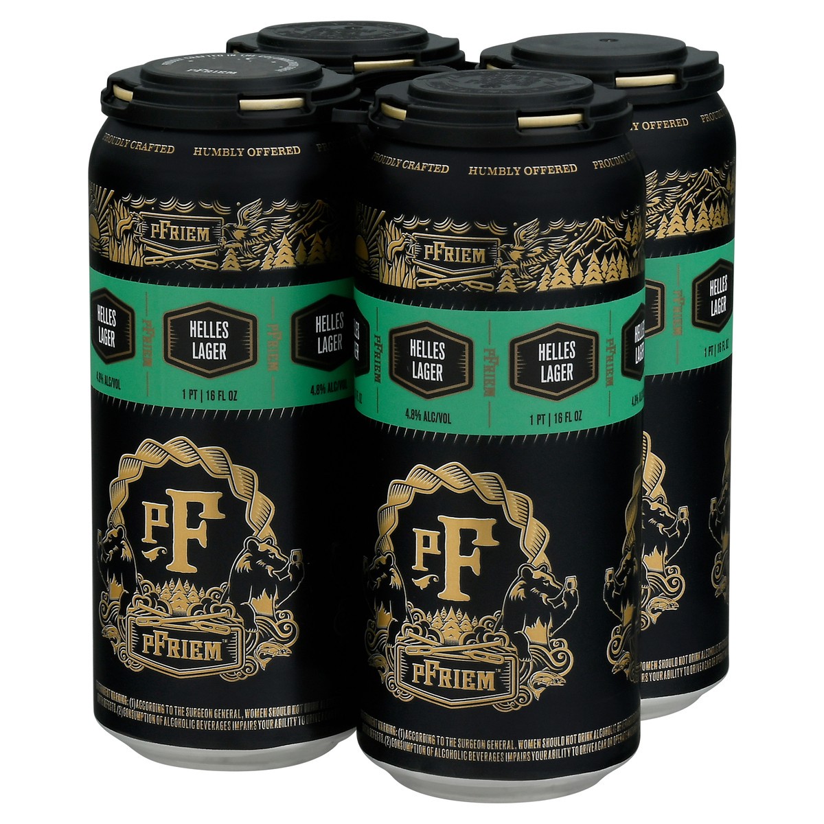 slide 2 of 9, Pfriem Helles Lager Beer 4 - 1 pt Cans, 4 ct; 16 fl oz
