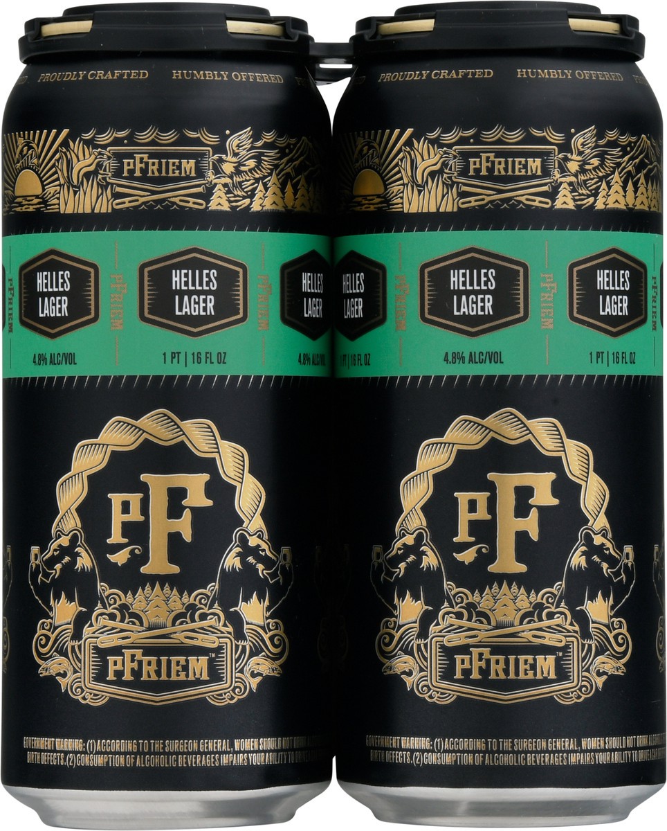 slide 6 of 9, Pfriem Helles Lager Beer 4 - 1 pt Cans, 4 ct; 16 fl oz