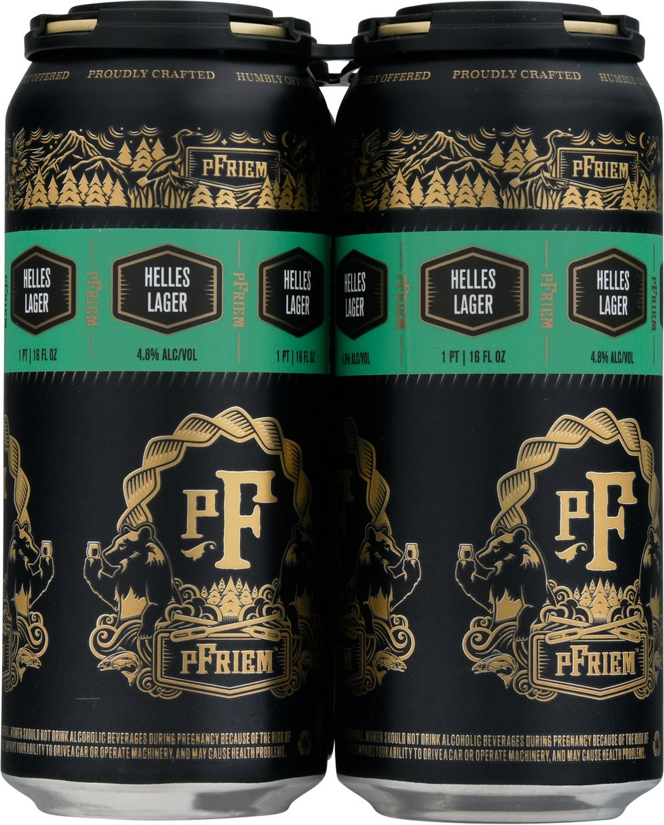 slide 7 of 9, Pfriem Helles Lager Beer 4 - 1 pt Cans, 4 ct; 16 fl oz