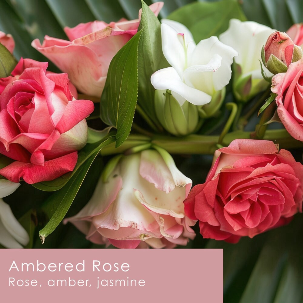 slide 3 of 4, Tuscany Scented Jar Candle Ambered Rose, 12 oz