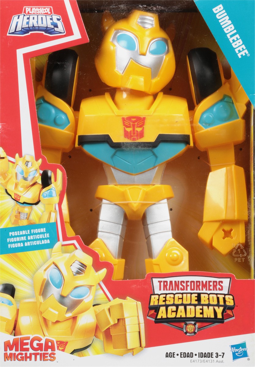 slide 7 of 12, Transformers Mega Mighties Playskool Heroes Rescue Bots Academy Bumblebee Toy 1 ea, 1 ea