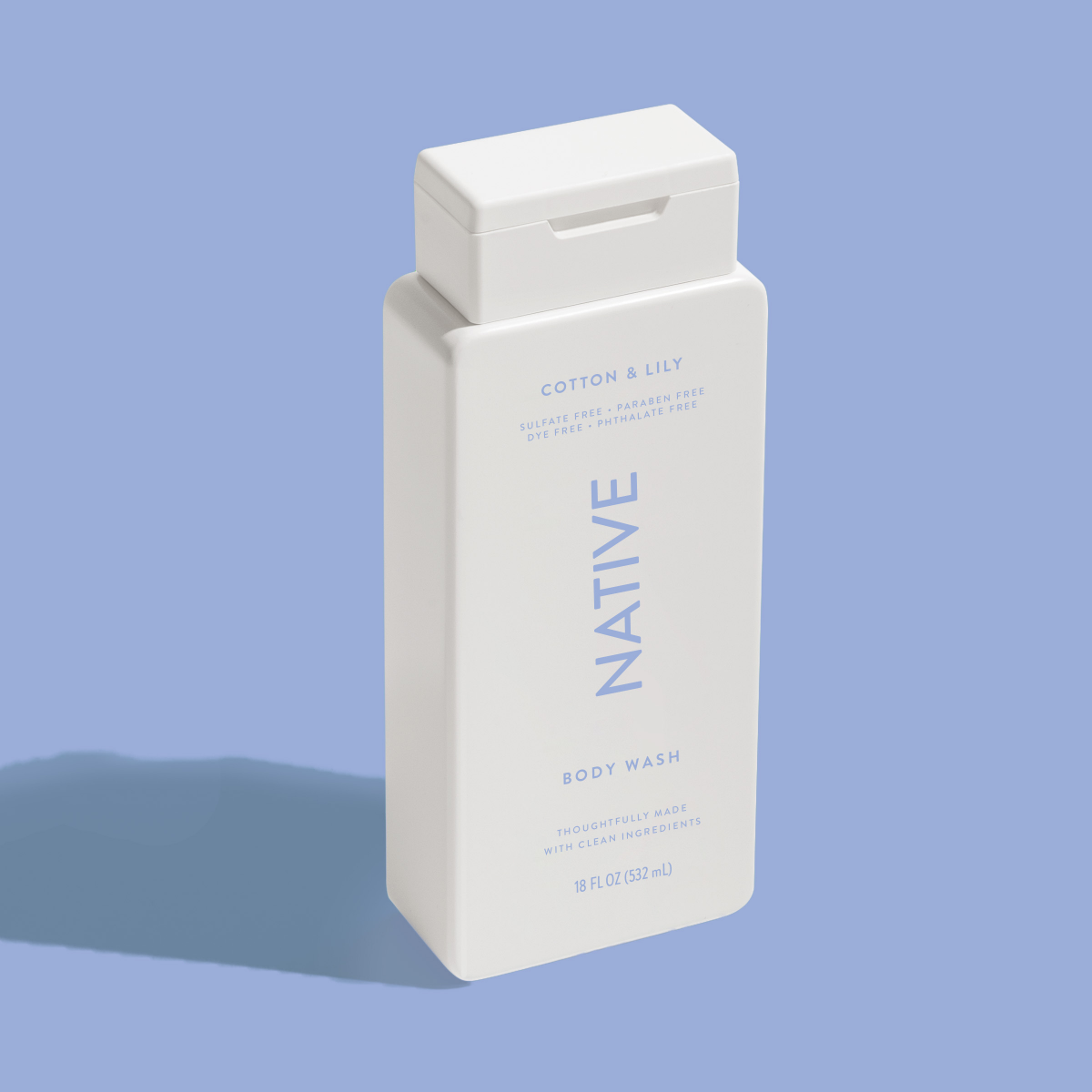 slide 6 of 13, Native Body Wash - Cotton & Lily - Sulfate Free - 18 fl oz, 18 fl oz