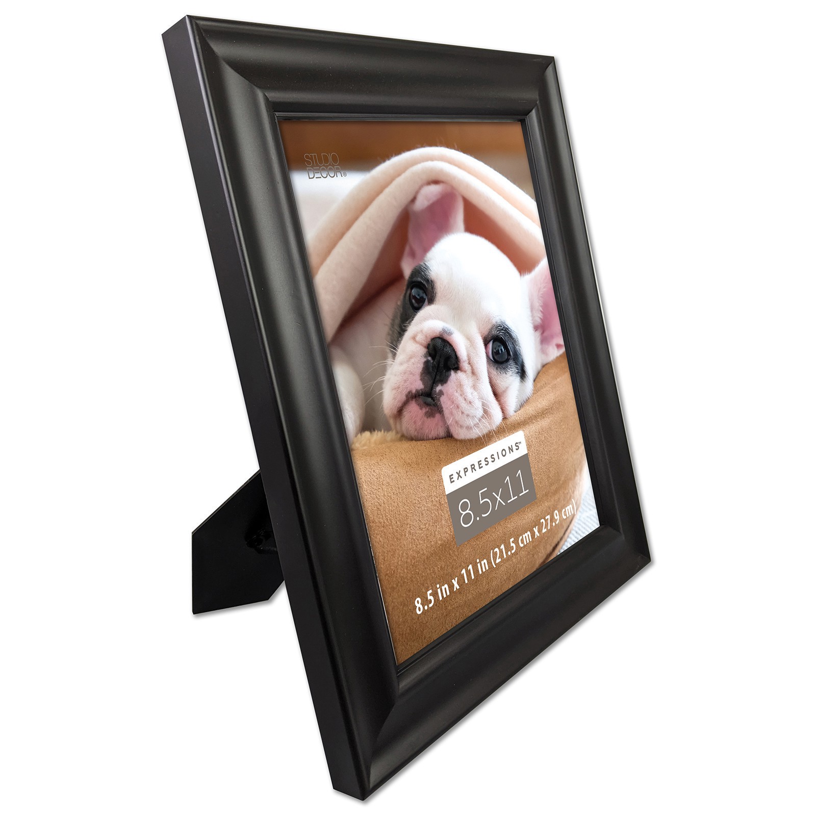 slide 2 of 4, Expressions 8.5" X 11" Black Document Frame By Studio Decor, 8.5 in x 11 in