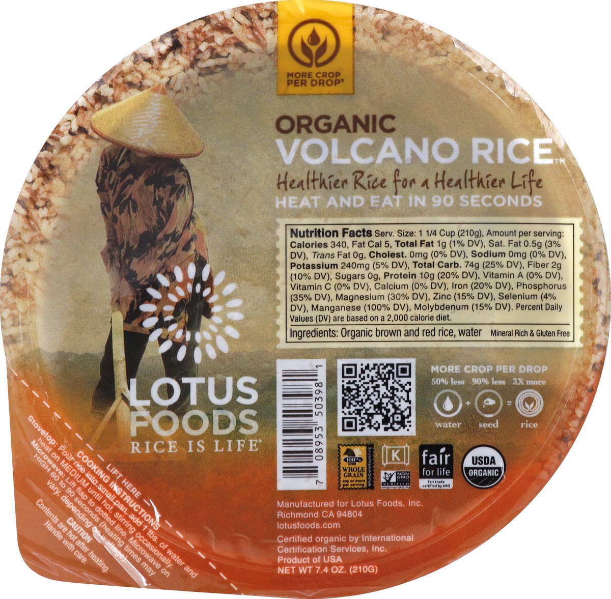 slide 2 of 3, Lotus Foods Volcano Rice Bowl, 7.4 oz