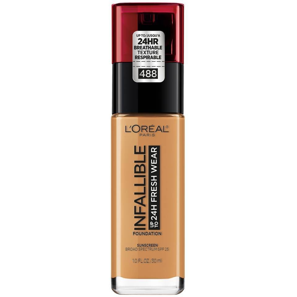 slide 1 of 1, L'Oréal Infallible 24hr Fresh Wear Foundation Caramel, 1 fl oz