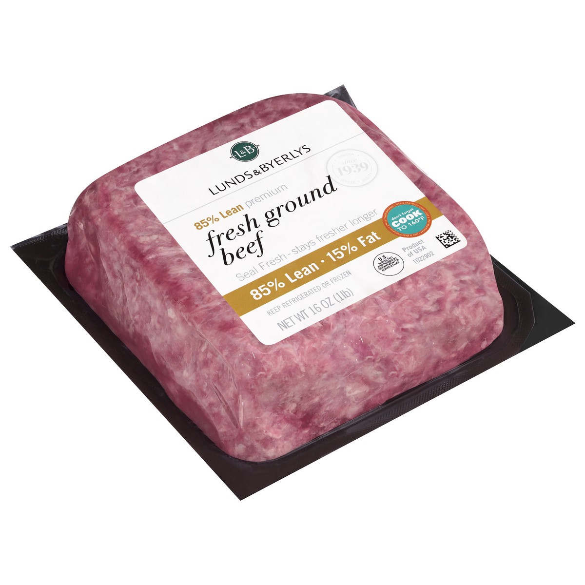 slide 4 of 4, Lunds & Byerlys 85%/15% Premium Fresh Ground Beef 16 oz, 16 oz