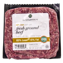 Lunds & Byerlys 85%/15% Premium Fresh Ground Beef 16 oz