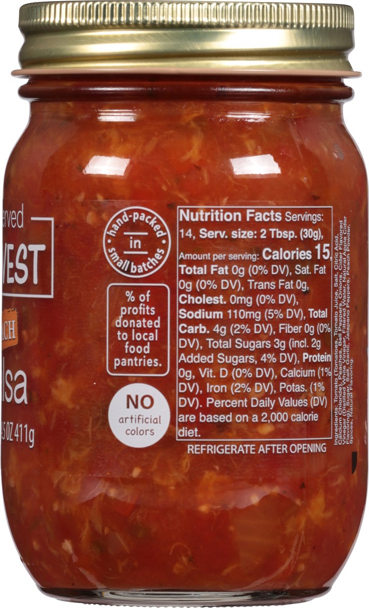 slide 12 of 13, Preserved Harvest Peach Salsa 14.5Oz, 14.5 oz