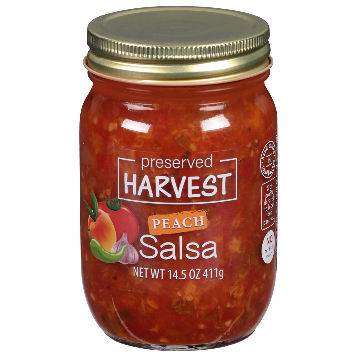 slide 6 of 13, Preserved Harvest Peach Salsa 14.5Oz, 14.5 oz