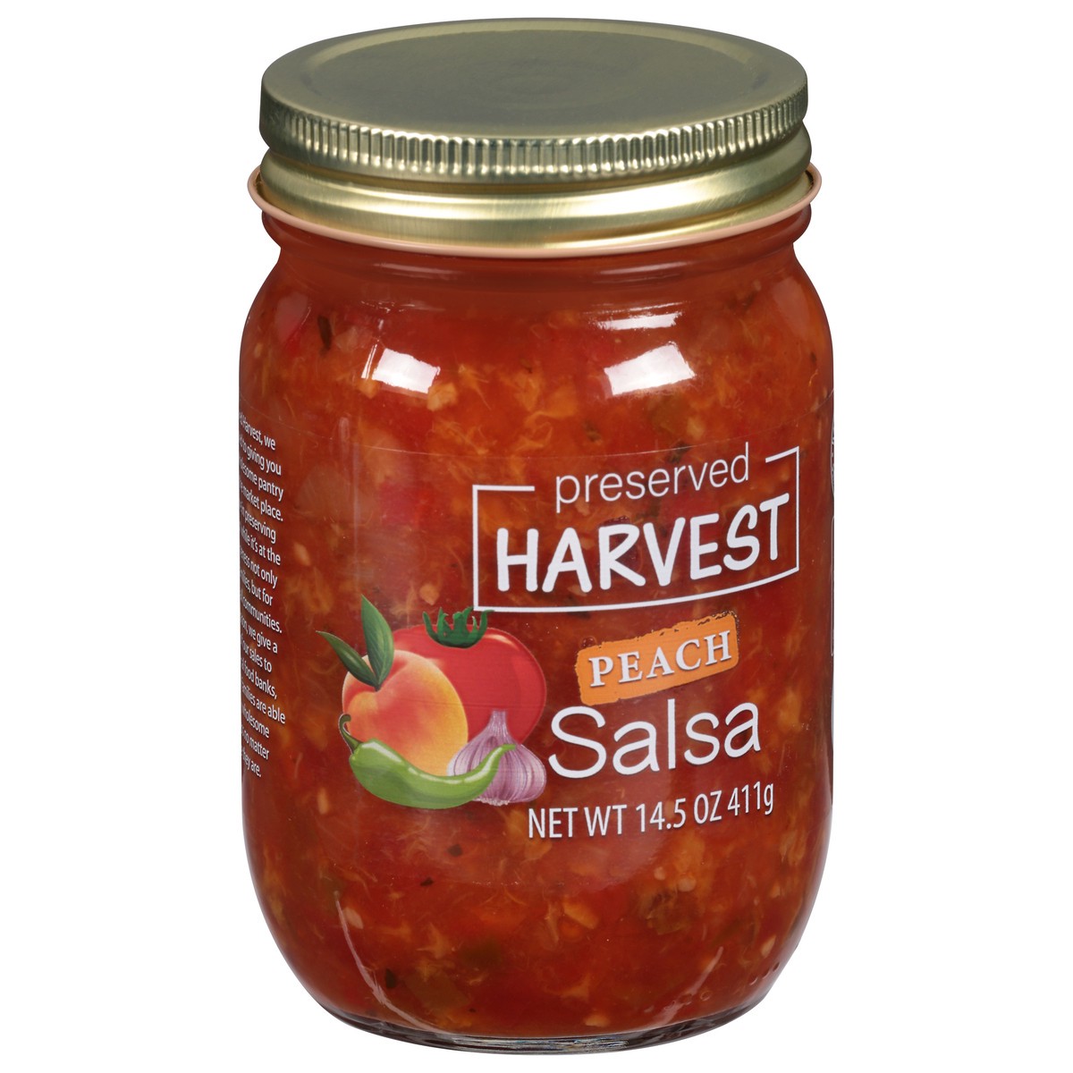 slide 5 of 13, Preserved Harvest Peach Salsa 14.5Oz, 14.5 oz
