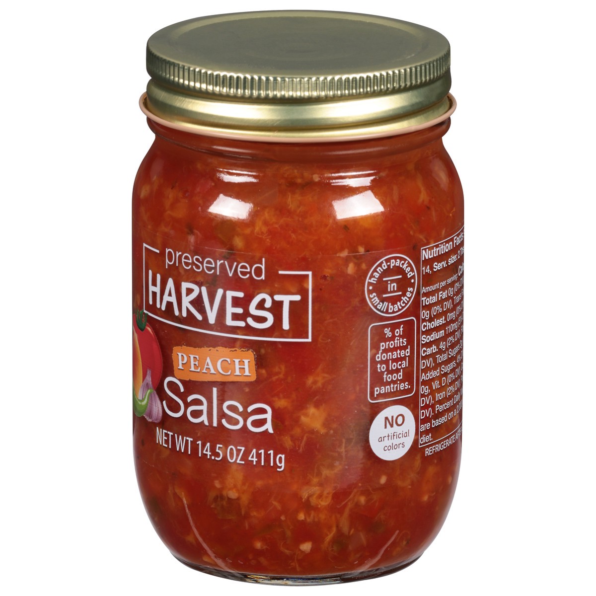slide 7 of 13, Preserved Harvest Peach Salsa 14.5Oz, 14.5 oz