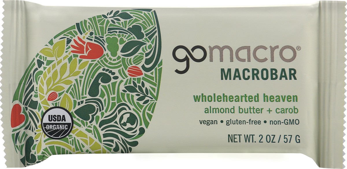 slide 7 of 8, Island Natural Macrobar-Almond Butter With Carob, 2 oz