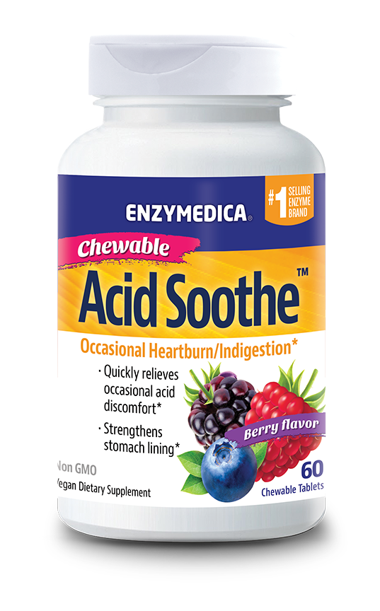 slide 1 of 1, Enzymedica Supplement Acid Sooth Berry, 60 ct