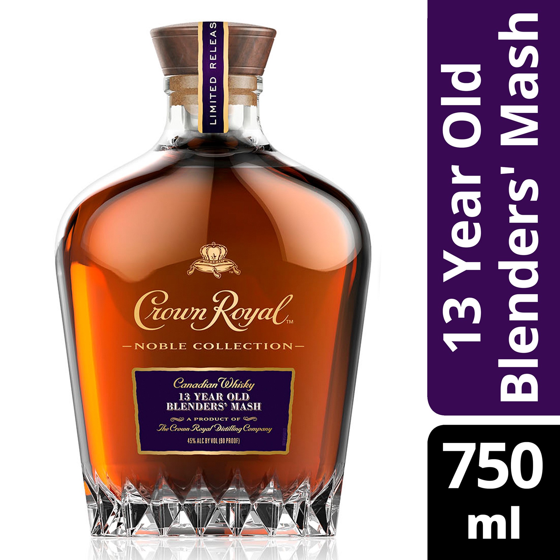 slide 3 of 5, Crown Royal Noble Collection 13 Year Old Blenders' Mash Whisky, 750 ml