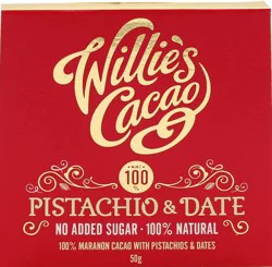 Willie's Cacao Pistachio & Date 100%