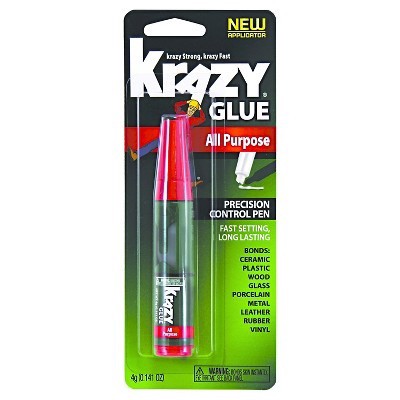 slide 1 of 2, Krazy Glue All Purpose Precision Tip Tube, 0.141 oz