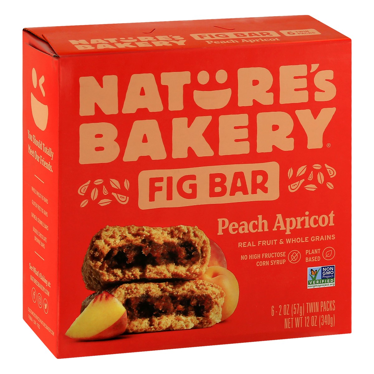 slide 2 of 9, Nature's Bakery Whole Wheat Peach Apricot Fig Bars, 6 ct; 2 oz