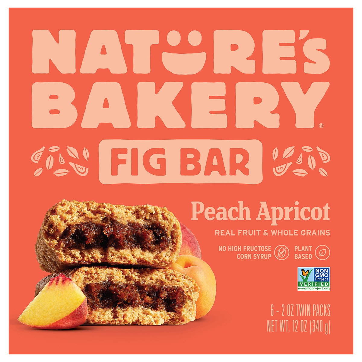 slide 1 of 9, Nature's Bakery Peach Apricot Whole Wheat Fig Bars, Snack Bars, 6 Ct, 6 ct; 2 oz
