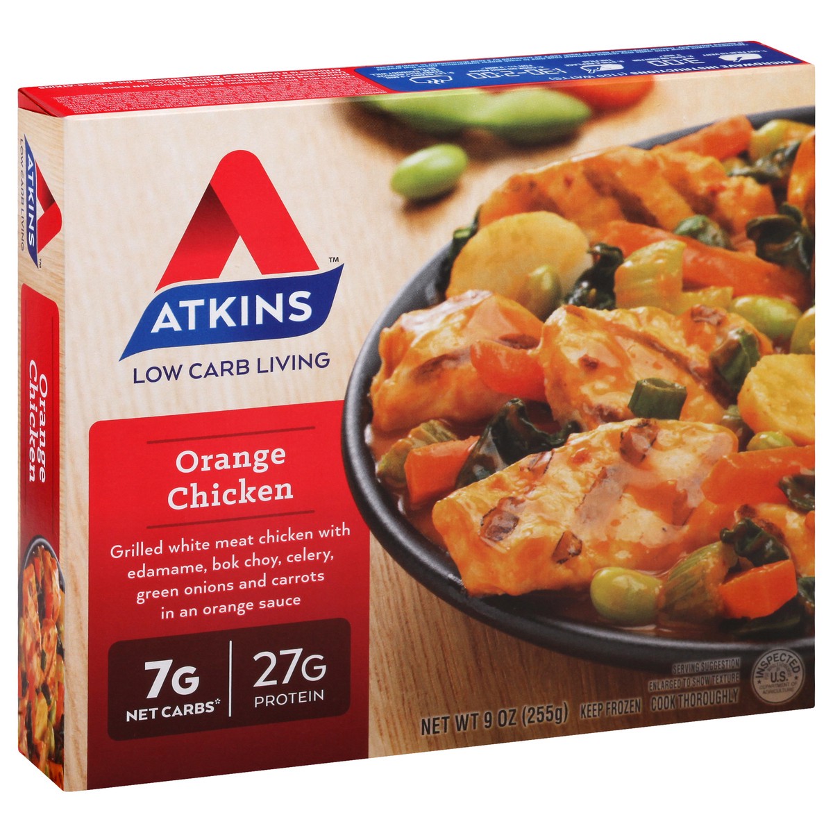 slide 2 of 13, Atkins Orange Chicken, 9 oz