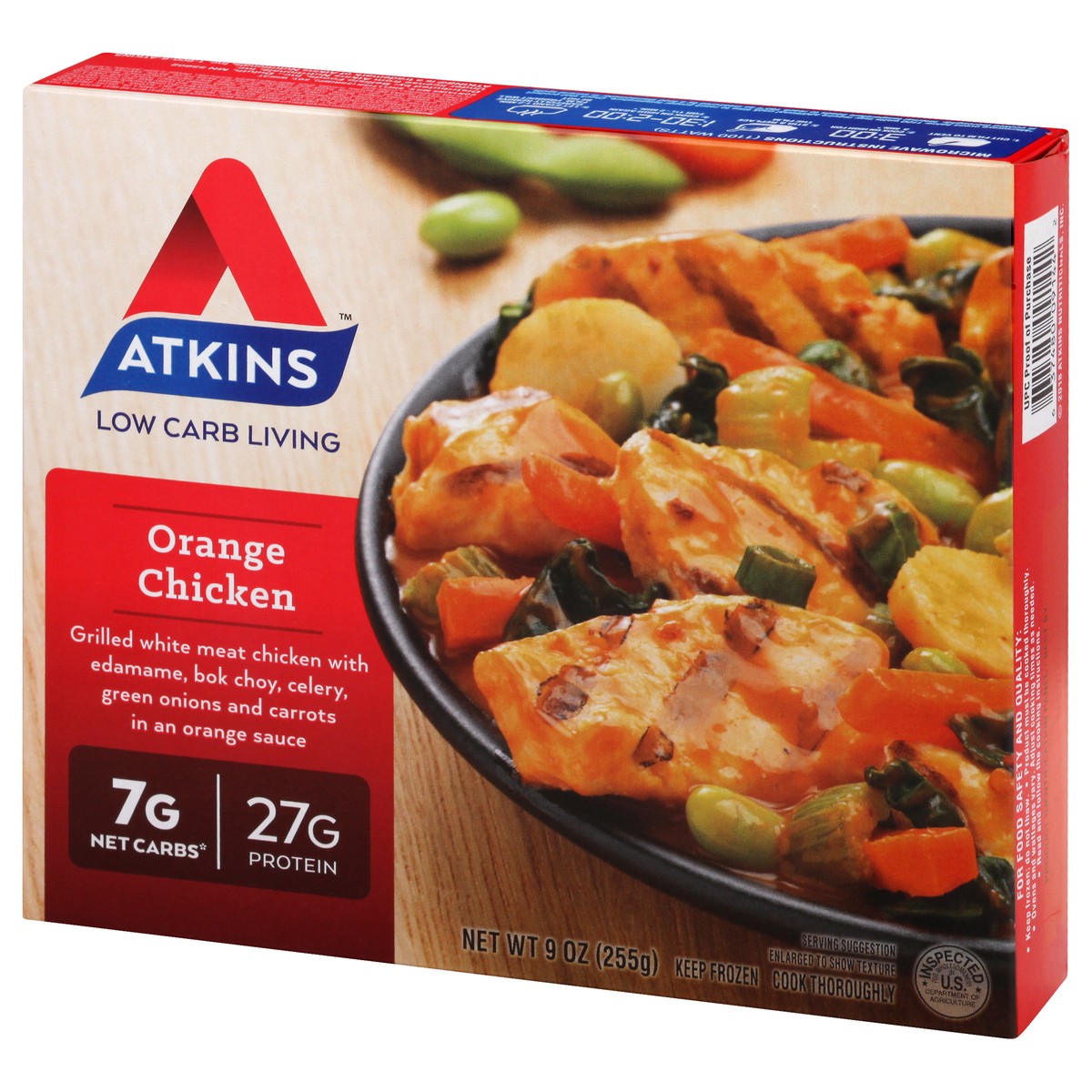 slide 10 of 13, Atkins Orange Chicken, 9 oz