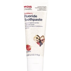 slide 1 of 1, Cvs Health Children's Fluoride Toothpaste, Strawberry, 4.2 Oz, 4.2 oz