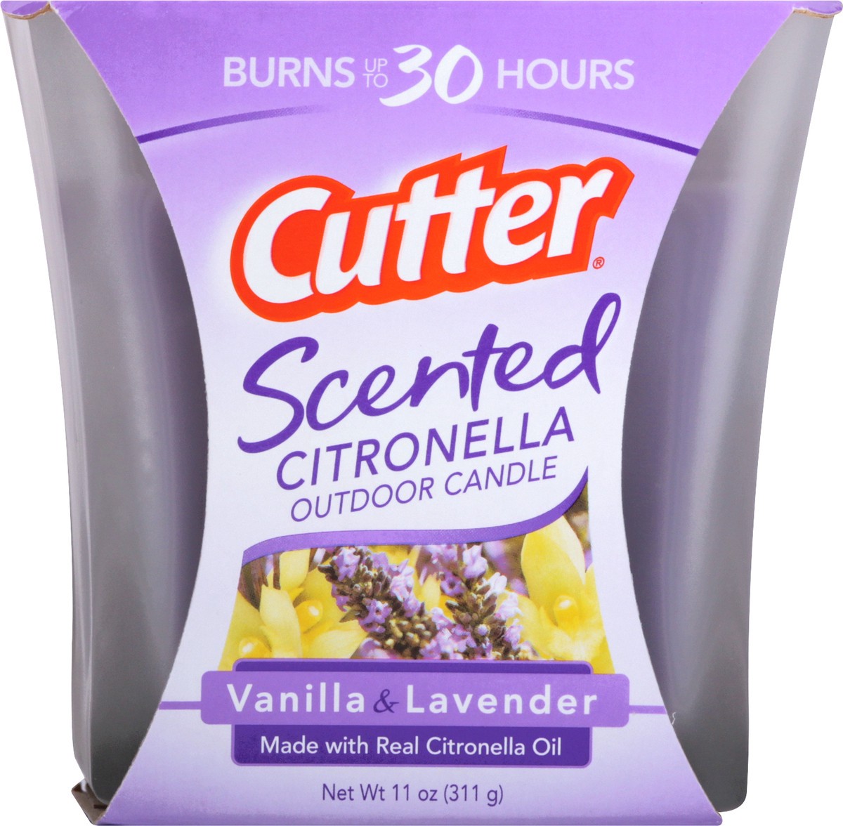 slide 2 of 11, Cutter Scented Citronella Outdoor Vanilla & Lavender Candle 1 ea, 1 ct