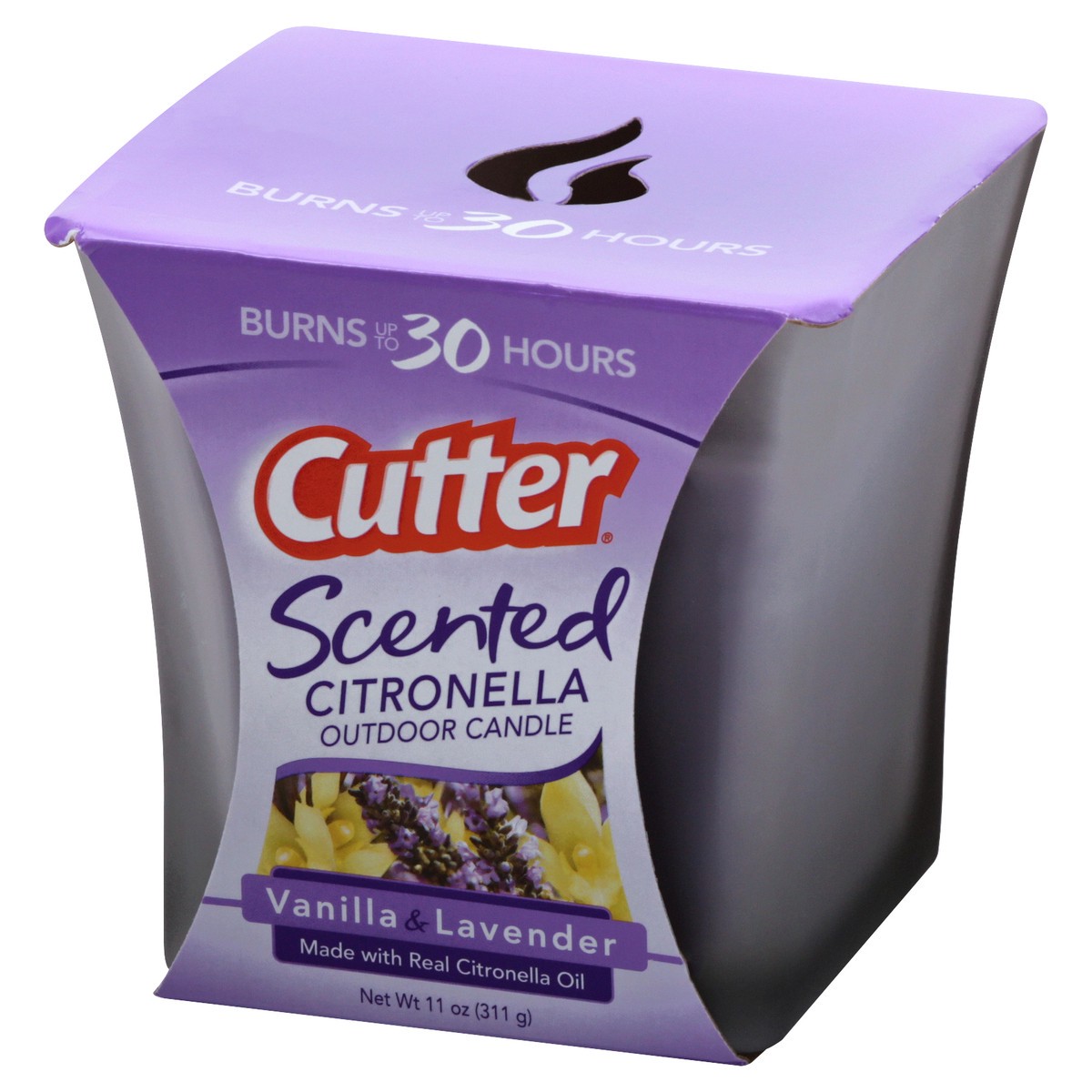 slide 9 of 11, Cutter Scented Citronella Outdoor Vanilla & Lavender Candle 1 ea, 1 ct