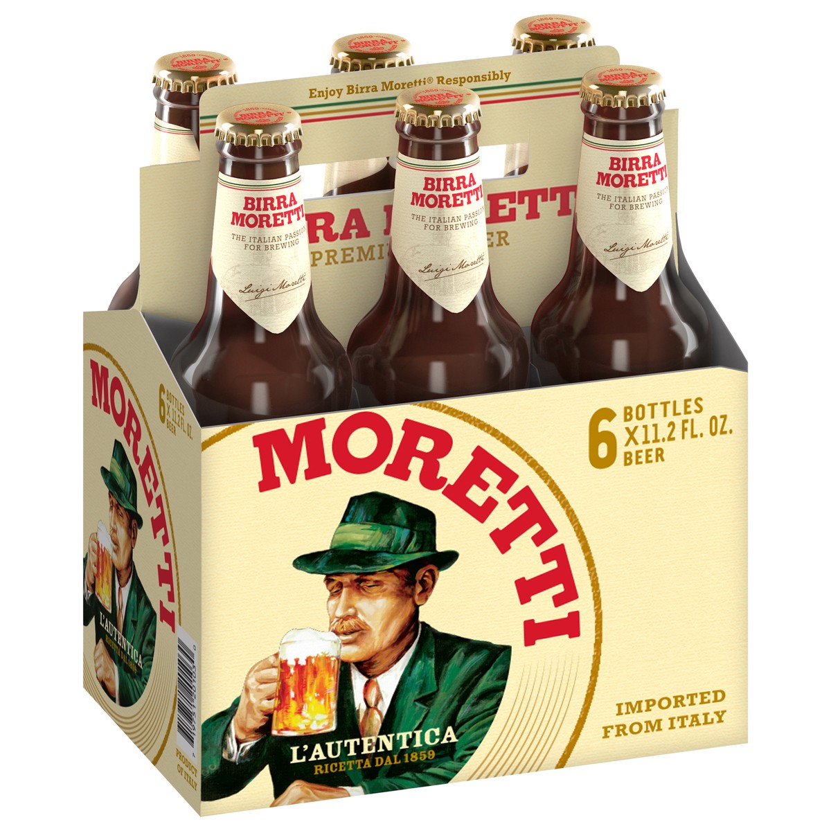 slide 2 of 5, Moretti Lager Microbrew 6Pk, 11.2 oz