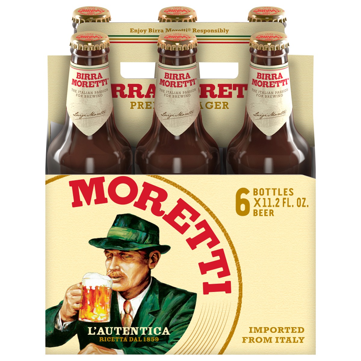 slide 4 of 5, Moretti Lager Microbrew 6Pk, 11.2 oz