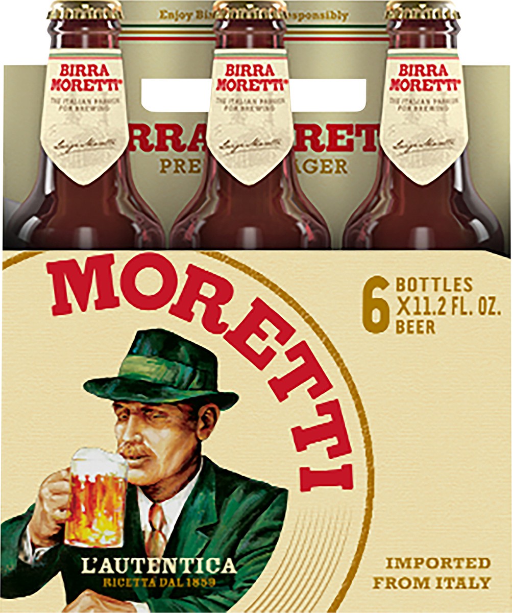 slide 1 of 5, Moretti Lager Microbrew 6Pk, 11.2 oz
