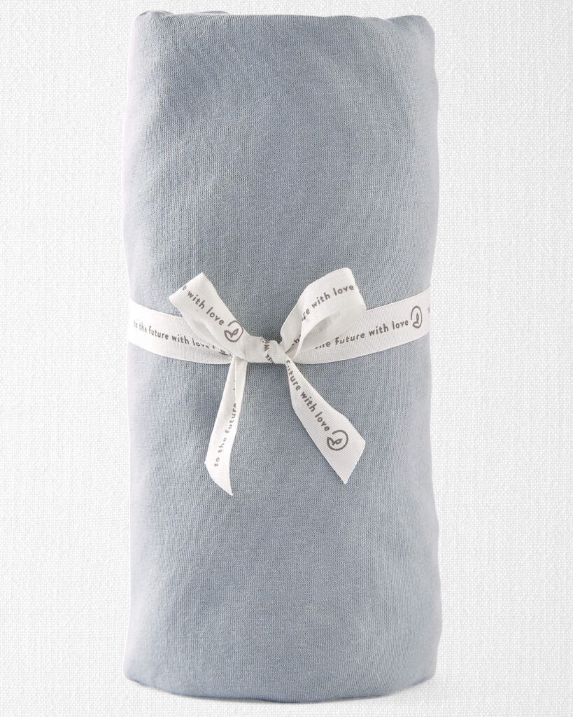 slide 3 of 3, Littleplanet Baby Organic Cotton Mini Crib Sheet Galaxy Grey OSZ, 1 ct