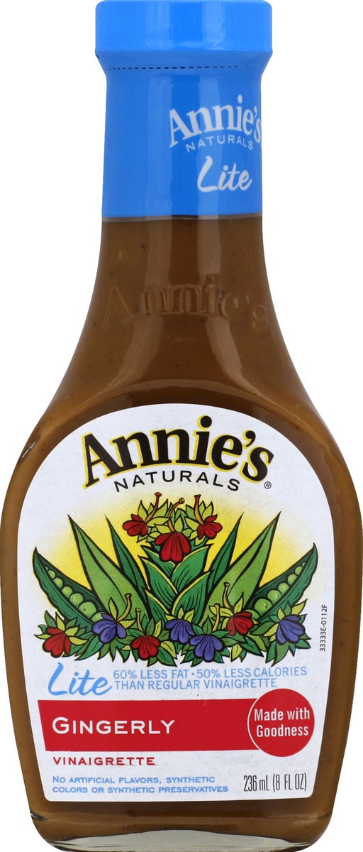 slide 2 of 2, Annie's Naturals Lite Gingerly Vinaigrette Dressing, 8 oz