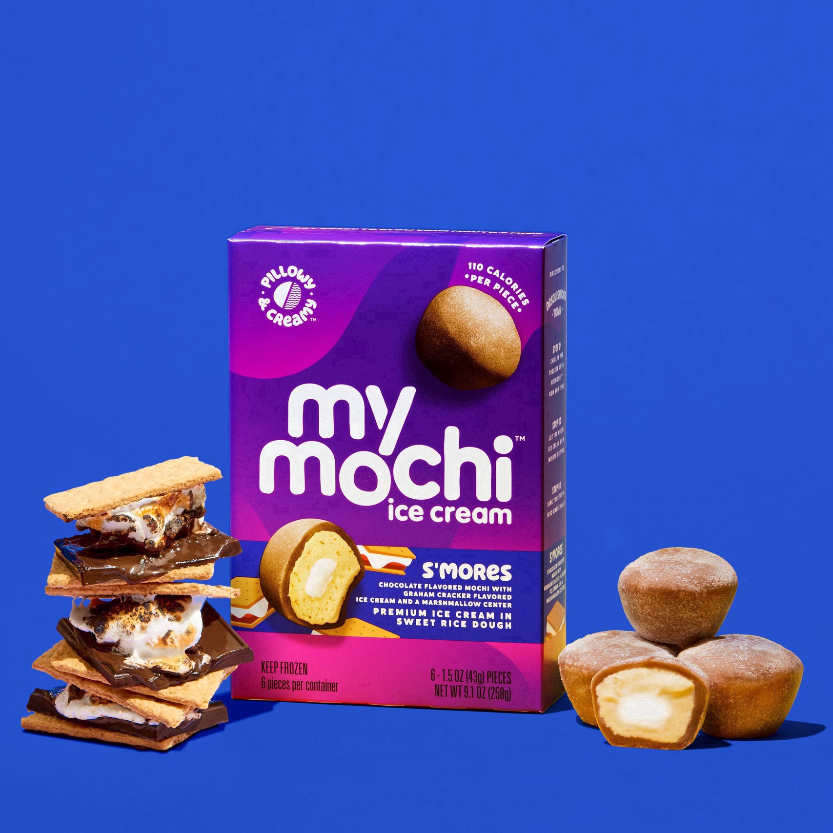 slide 49 of 64, My/Mo My Mochi Ice Cream S'mores, 1 ct