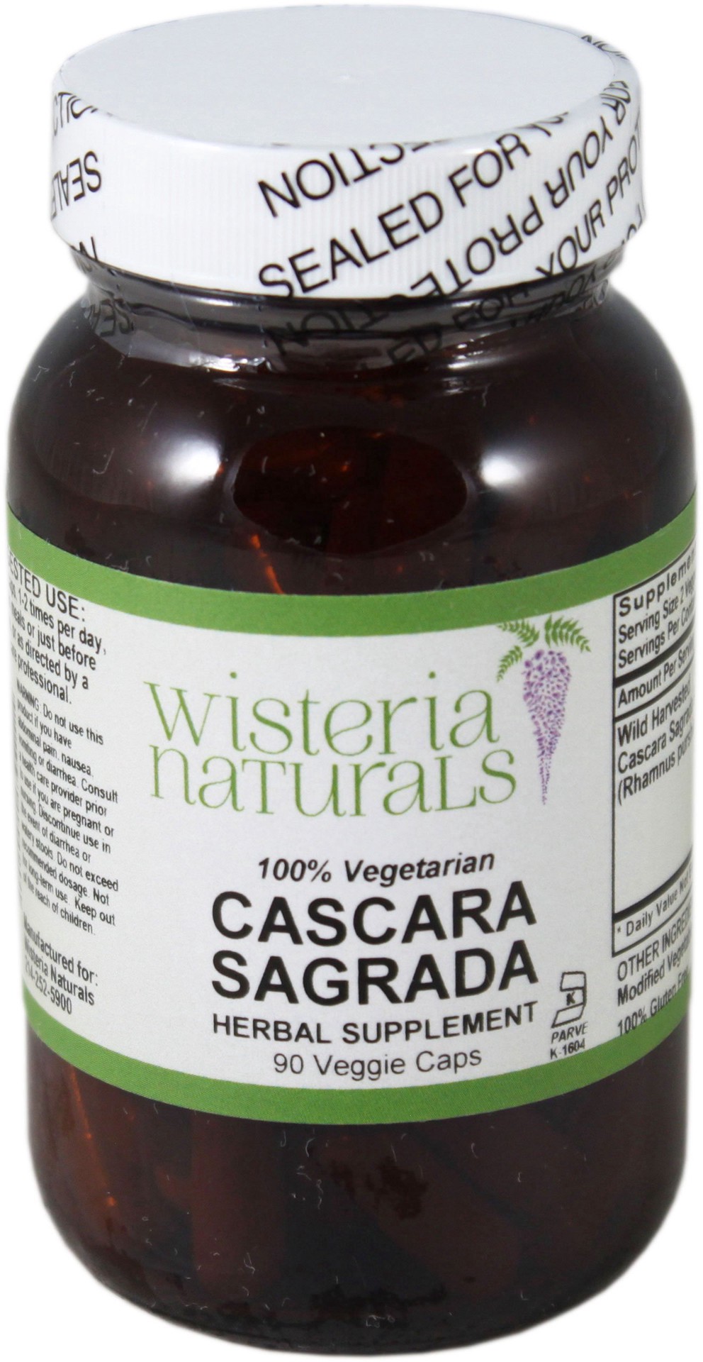 slide 1 of 1, Vitality Caps Cascara Sagrada, 90 ct