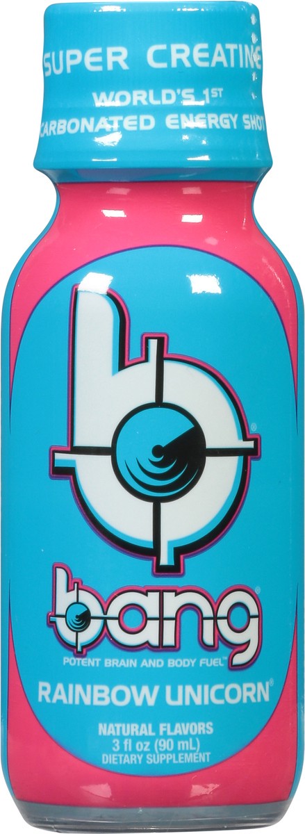 slide 6 of 9, Bang Carbonated Rainbow Unicorn Energy Shot 3 fl oz, 3 oz