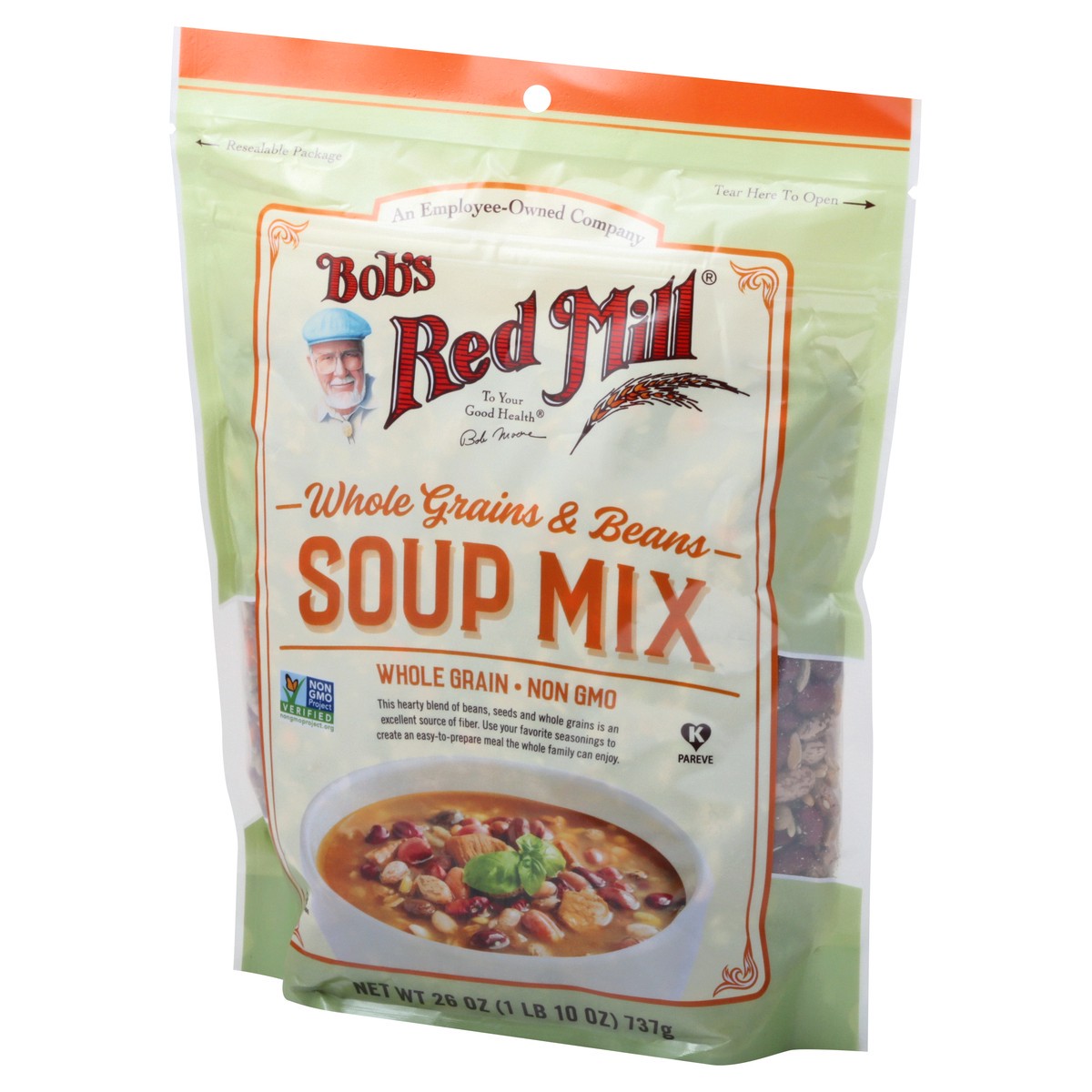 slide 9 of 10, Bob's Red Mill Whole Grains & Beans Soup Mix, 26 oz