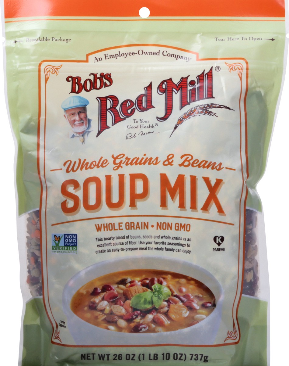 slide 8 of 10, Bob's Red Mill Whole Grains & Beans Soup Mix, 26 oz