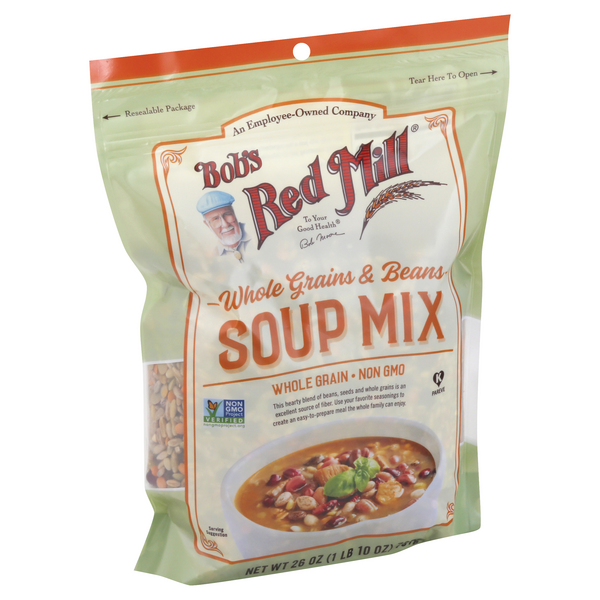 slide 1 of 1, Bob's Red Mill Whole Grains & Beans Soup Mix, 26 oz