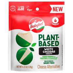 Babybel Plant Based White Cheddar 6ct